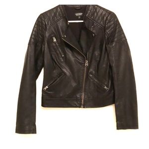 Topshop Faux Leather Moto Jacket NWOT